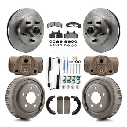 [Avant + Arrière] Kit de Disque et plaquette (semi-métallique) de frein pour 1997 Chevrolet C1500 Suburban GAS engine avec 10" Diameter K8S-103184