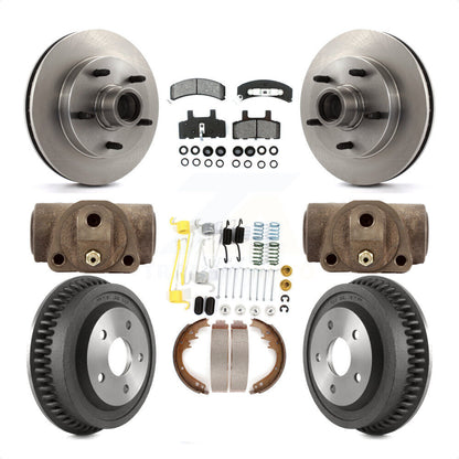 [Avant + Arrière] Kit de Disque et plaquette (semi-métallique) de frein pour 1994-1999 Dodge Ram 1500 RWD K8S-103186 par Transit Auto