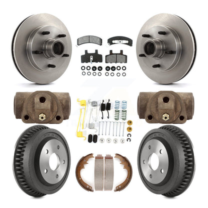 [Avant + Arrière] Kit de Disque et plaquette (semi-métallique) de frein pour 1994-1999 Dodge Ram 1500 RWD K8S-103186