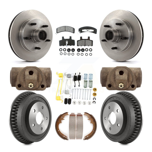 [Avant + Arrière] Kit de Disque et plaquette (semi-métallique) de frein pour 1994-1999 Dodge Ram 1500 RWD K8S-103186