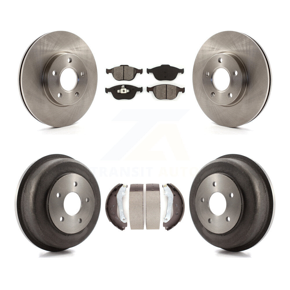 [Avant + Arrière] Kit de Disque et plaquette (semi-métallique) de frein pour 2010-2013 Ford Connect K8S-103189