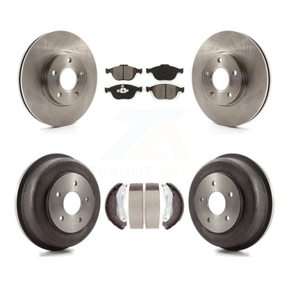 [Avant + Arrière] Kit de Disque et plaquette (semi-métallique) de frein pour 2010-2013 Ford Connect K8S-103189