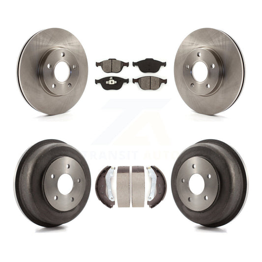 [Avant + Arrière] Kit de Disque et plaquette (semi-métallique) de frein pour 2010-2013 Ford Connect K8S-103189