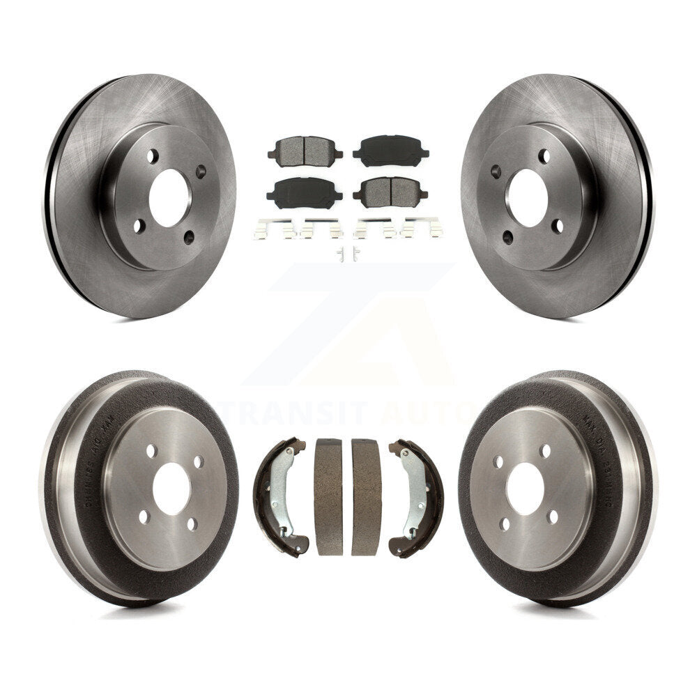 [Avant + Arrière] Kit de Disque et plaquette (semi-métallique) de frein pour Chevrolet Cobalt Saturn Ion Pontiac Pursuit K8S-103192