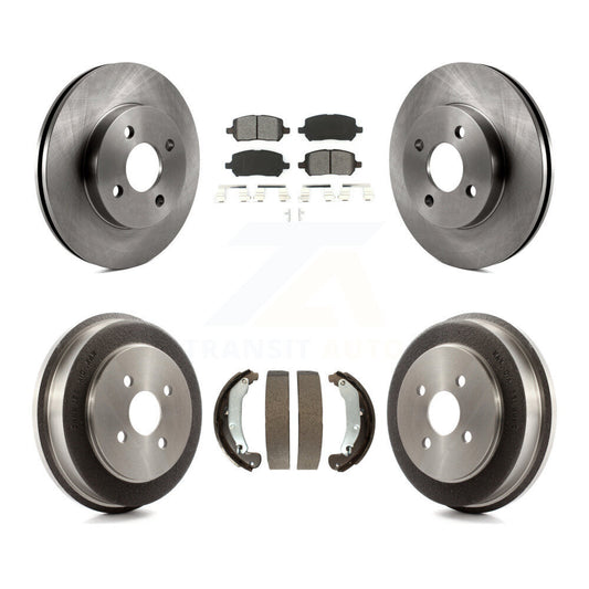 [Avant + Arrière] Kit de Disque et plaquette (semi-métallique) de frein pour Chevrolet Cobalt Saturn Ion Pontiac Pursuit K8S-103192