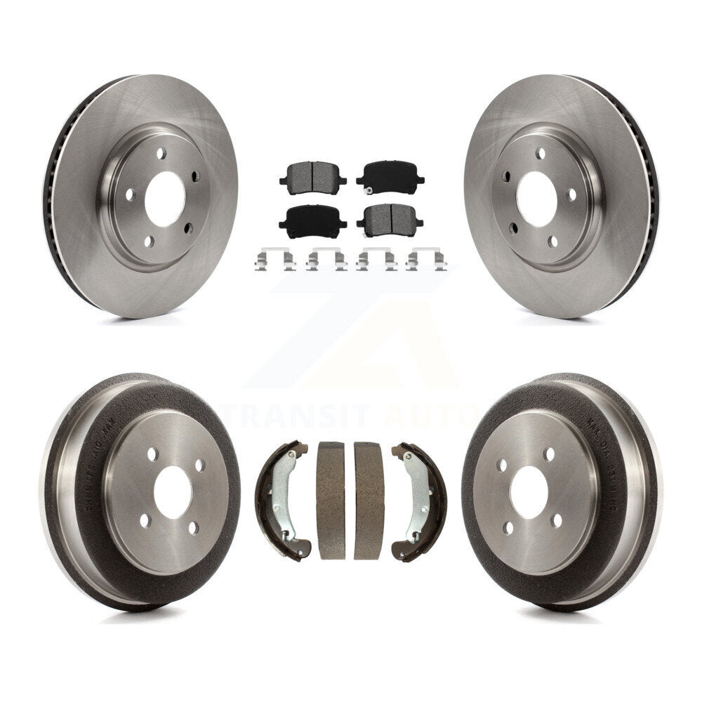 [Avant + Arrière] Kit de Disque et plaquette (semi-métallique) de frein pour 2006 Pontiac Pursuit avec Brakes K8S-103194