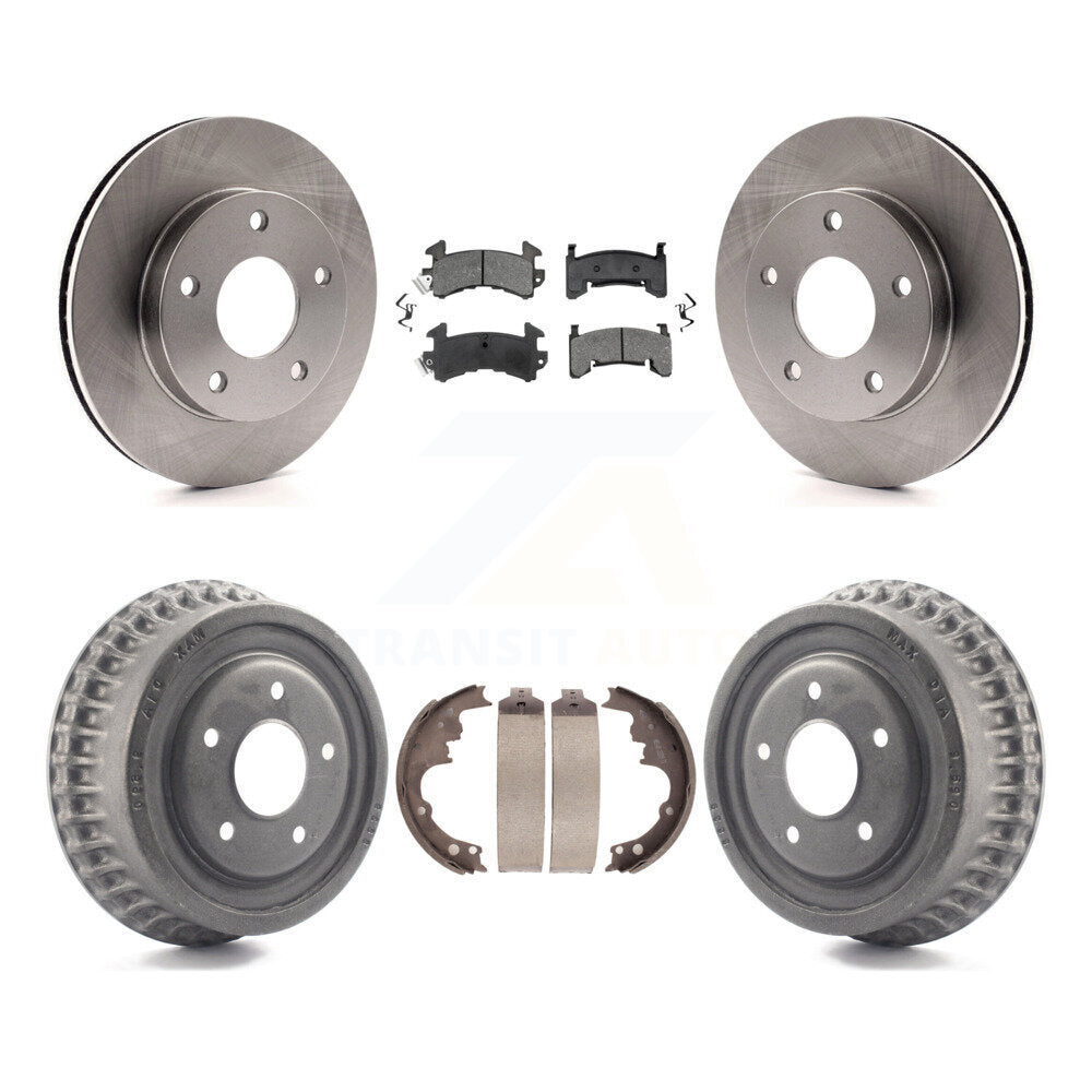 [Avant + Arrière] Kit de Disque et plaquette (semi-métallique) de frein pour Chevrolet S10 Blazer GMC S15 Jimmy Sonoma Buick Riviera Oldsmobile Toronado Syclone Bravada K8S-103195