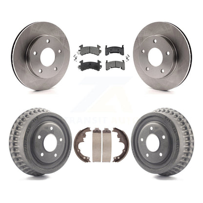 [Avant + Arrière] Kit de Disque et plaquette (semi-métallique) de frein pour Chevrolet S10 Blazer GMC S15 Jimmy Sonoma Buick Riviera Oldsmobile Toronado Syclone Bravada K8S-103195