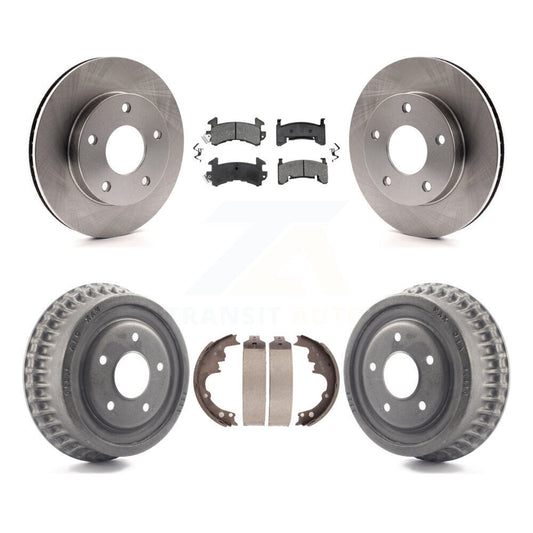 [Avant + Arrière] Kit de Disque et plaquette (semi-métallique) de frein pour Chevrolet S10 Blazer GMC S15 Jimmy Sonoma Buick Riviera Oldsmobile Toronado Syclone Bravada K8S-103195