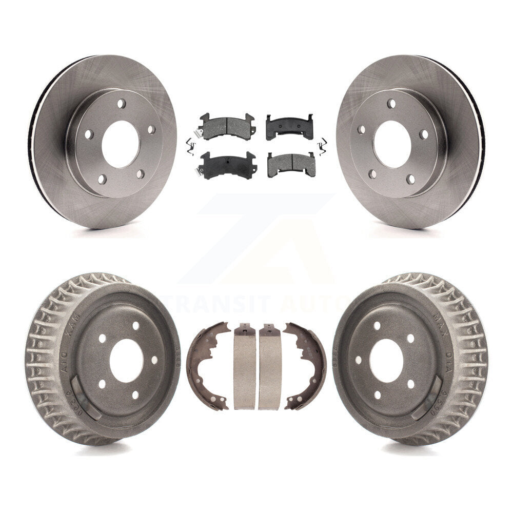 [Avant + Arrière] Kit de Disque et plaquette (semi-métallique) de frein pour Chevrolet S10 GMC Sonoma Blazer Jimmy Oldsmobile Bravada Typhoon K8S-103196