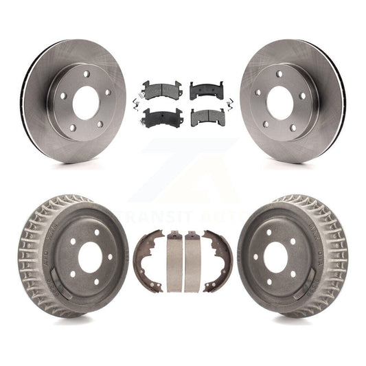 [Avant + Arrière] Kit de Disque et plaquette (semi-métallique) de frein pour Chevrolet S10 GMC Sonoma Blazer Jimmy Oldsmobile Bravada Typhoon K8S-103196