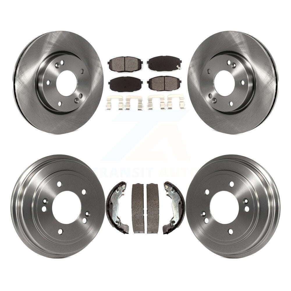 [Avant + Arrière] Kit de Disque et plaquette (semi-métallique) de frein pour 2009 Hyundai Elantra Touring K8S-103201