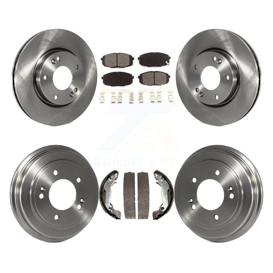 [Avant + Arrière] Kit de Disque et plaquette (semi-métallique) de frein pour 2009 Hyundai Elantra Touring K8S-103201