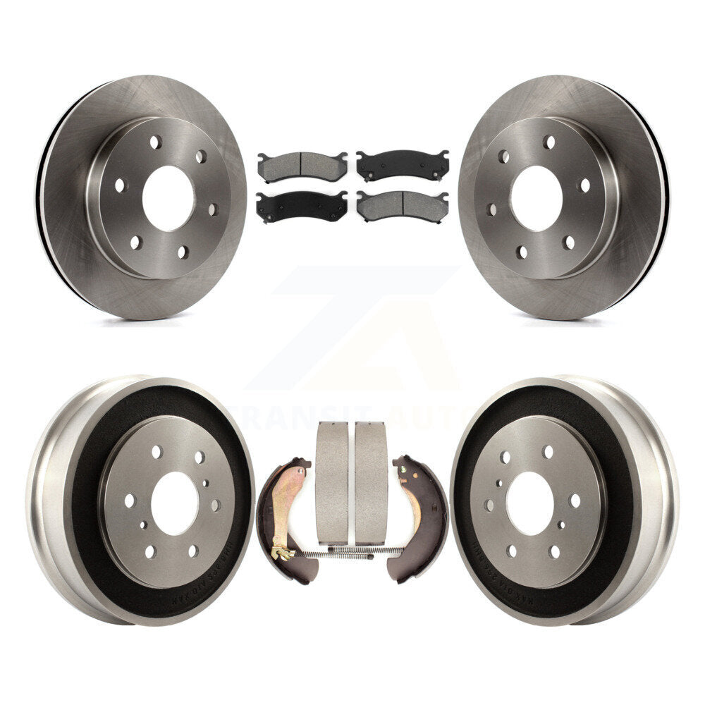 [Avant + Arrière] Kit de Disque et plaquette (semi-métallique) de frein pour Chevrolet Silverado 1500 GMC Sierra Classic K8S-103203