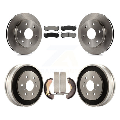 [Avant + Arrière] Kit de Disque et plaquette (semi-métallique) de frein pour Chevrolet Silverado 1500 GMC Sierra Classic K8S-103203