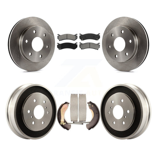 [Avant + Arrière] Kit de Disque et plaquette (semi-métallique) de frein pour Chevrolet Silverado 1500 GMC Sierra Classic K8S-103203