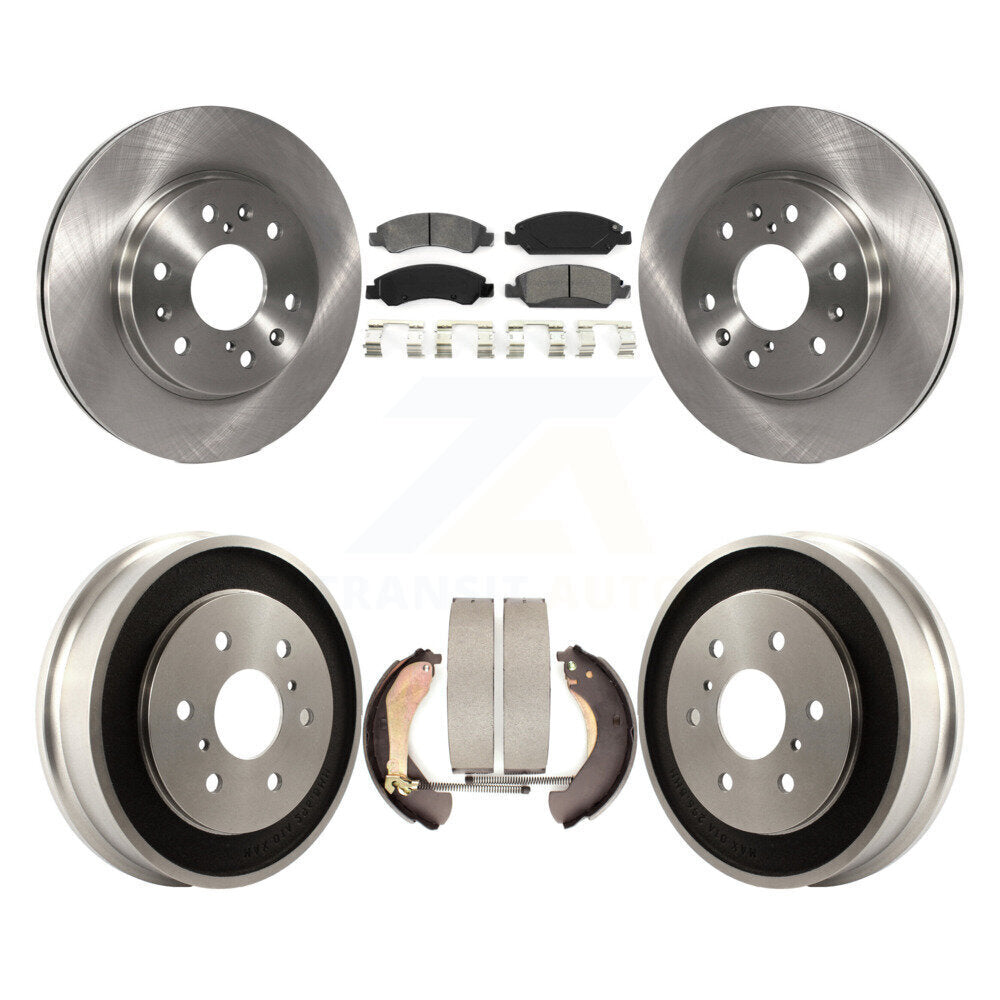 [Avant + Arrière] Kit de Disque et plaquette (semi-métallique) de frein pour Chevrolet Silverado 1500 GMC Sierra Classic K8S-103204