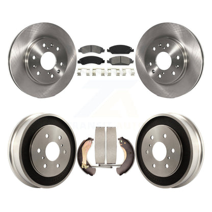 [Avant + Arrière] Kit de Disque et plaquette (semi-métallique) de frein pour Chevrolet Silverado 1500 GMC Sierra Classic K8S-103204