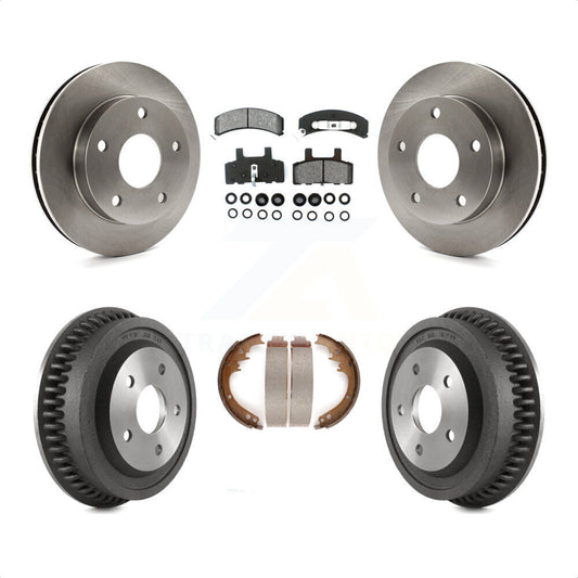 [Avant + Arrière] Kit de Disque et plaquette (semi-métallique) de frein pour 1994-1999 Dodge Ram 1500 4WD K8S-103206 par Transit Auto