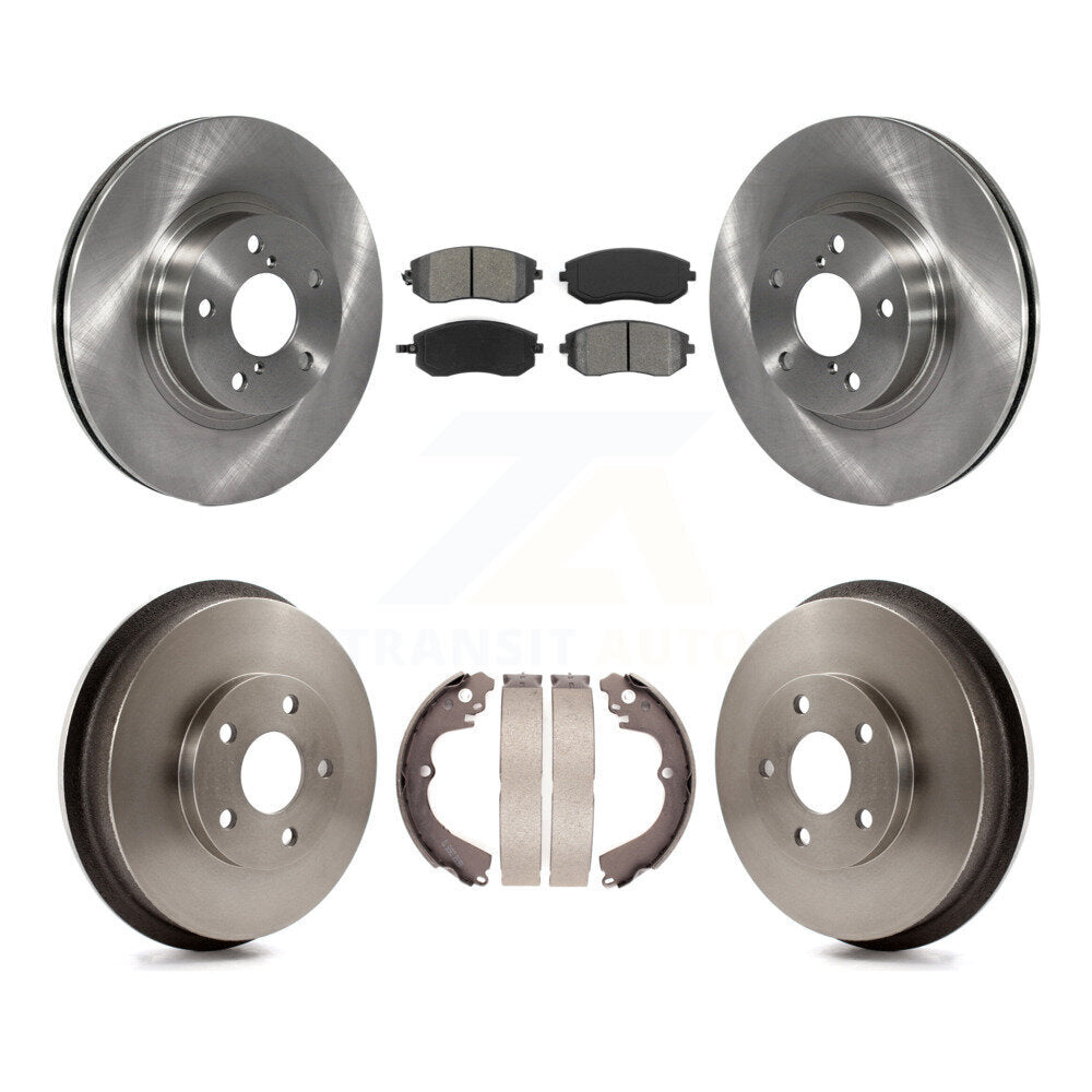 [Avant + Arrière] Kit de Disque et plaquette (semi-métallique) de frein pour 2002-2004 Subaru Impreza Outback RS TS K8S-103209