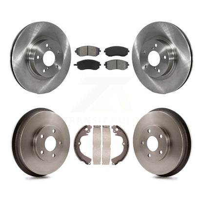 [Avant + Arrière] Kit de Disque et plaquette (semi-métallique) de frein pour 2002-2004 Subaru Impreza Outback RS TS K8S-103209