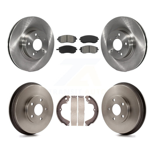 [Avant + Arrière] Kit de Disque et plaquette (semi-métallique) de frein pour 2002-2004 Subaru Impreza Outback RS TS K8S-103209