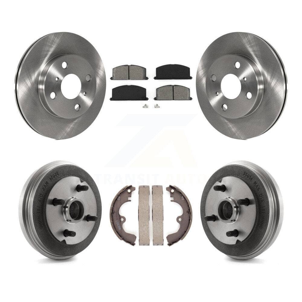 [Avant + Arrière] Kit de Disque et plaquette (semi-métallique) de frein pour Toyota Tercel Paseo K8S-103211
