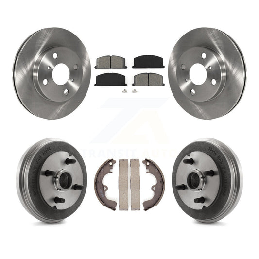 [Avant + Arrière] Kit de Disque et plaquette (semi-métallique) de frein pour Toyota Tercel Paseo K8S-103211