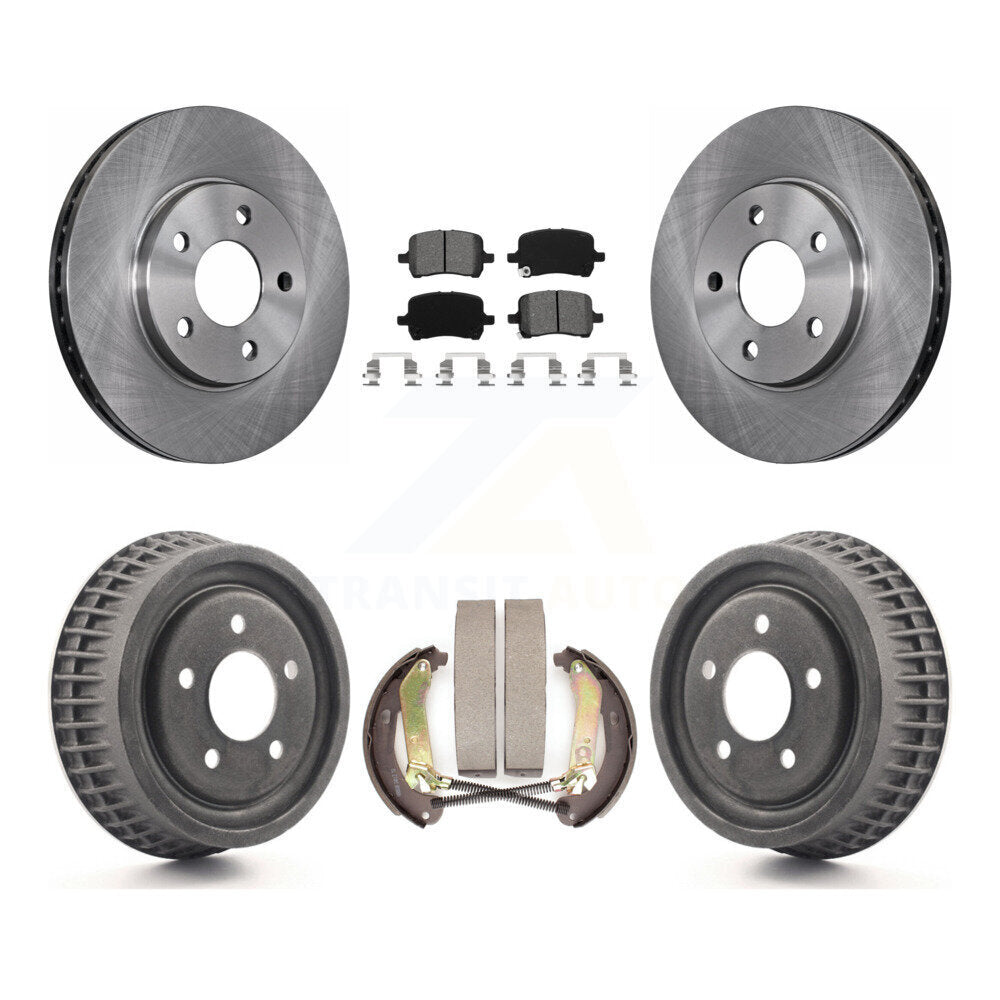 [Avant + Arrière] Kit de Disque et plaquette (semi-métallique) de frein pour 2004 Chevrolet Malibu rear brakes avec 276mm Diameter Rotor K8S-103216