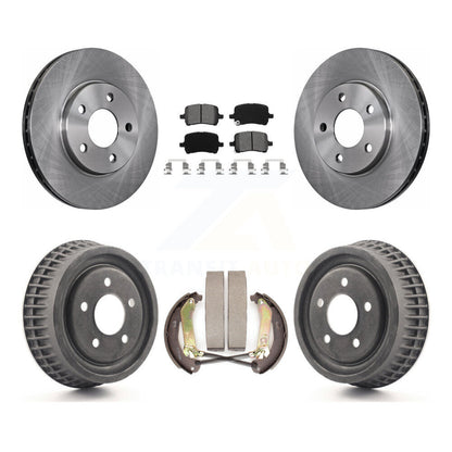 [Avant + Arrière] Kit de Disque et plaquette (semi-métallique) de frein pour 2004 Chevrolet Malibu rear brakes avec 276mm Diameter Rotor K8S-103216