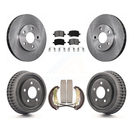 [Avant + Arrière] Kit de Disque et plaquette (semi-métallique) de frein pour 2004 Chevrolet Malibu rear brakes avec 276mm Diameter Rotor K8S-103216