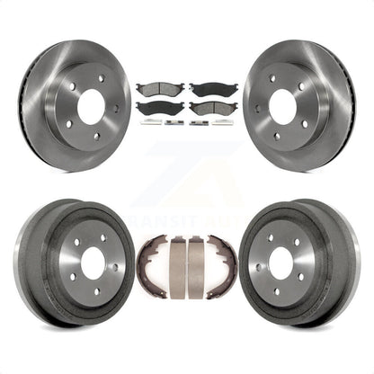 [Avant + Arrière] Kit de Disque et plaquette (semi-métallique) de frein pour 2000-2001 Dodge Ram 1500 RWD K8S-103224 par Transit Auto