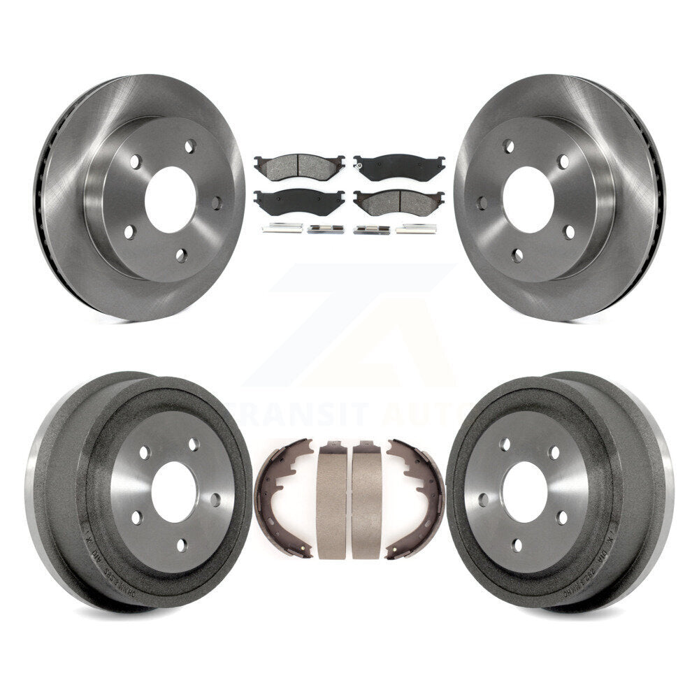 [Avant + Arrière] Kit de Disque et plaquette (semi-métallique) de frein pour 2000-2001 Dodge Ram 1500 RWD K8S-103224