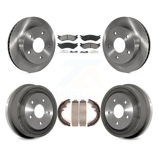 [Avant + Arrière] Kit de Disque et plaquette (semi-métallique) de frein pour 2000-2001 Dodge Ram 1500 RWD K8S-103224