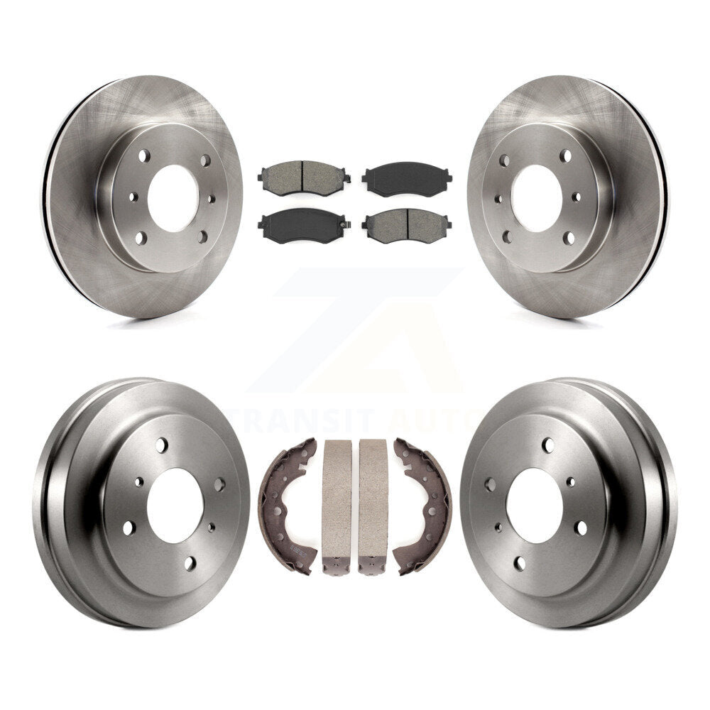 [Avant + Arrière] Kit de Disque et plaquette (semi-métallique) de frein pour 2002-2006 Nissan Sentra 1.8L K8S-103225