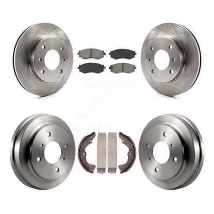 [Avant + Arrière] Kit de Disque et plaquette (semi-métallique) de frein pour 2002-2006 Nissan Sentra 1.8L K8S-103225