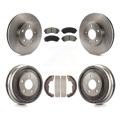 [Avant + Arrière] Kit de Disque et plaquette (semi-métallique) de frein pour 2001-2005 Pontiac Aztek AWD avec rear brakes K8S-103227