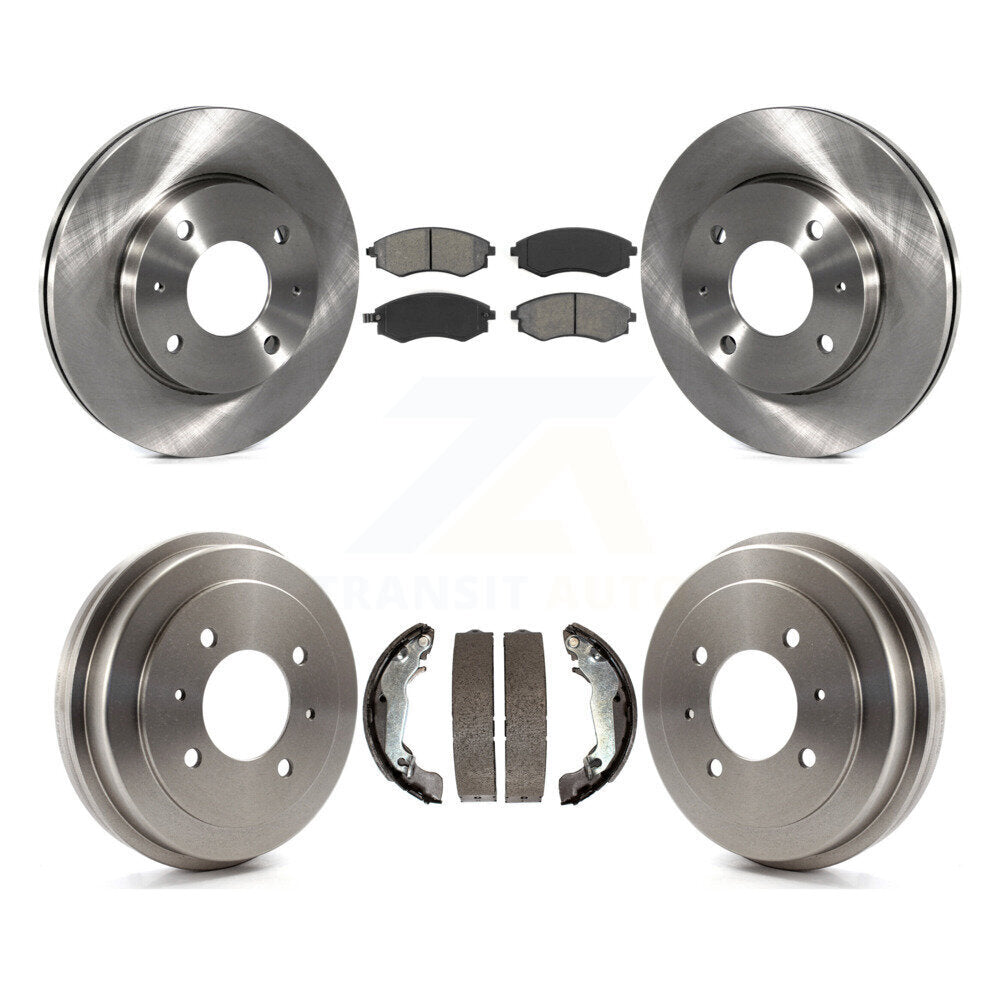 [Avant + Arrière] Kit de Disque et plaquette (semi-métallique) de frein pour Hyundai Elantra rear brakes K8S-103229
