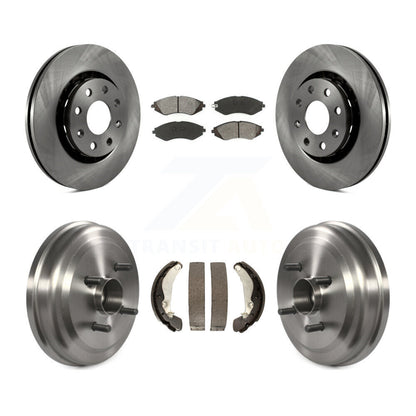 [Avant + Arrière] Kit de Disque et plaquette (semi-métallique) de frein pour Chevrolet Aveo Aveo5 Pontiac G3 Wave Wave5 avec Hub Assembly K8S-103232