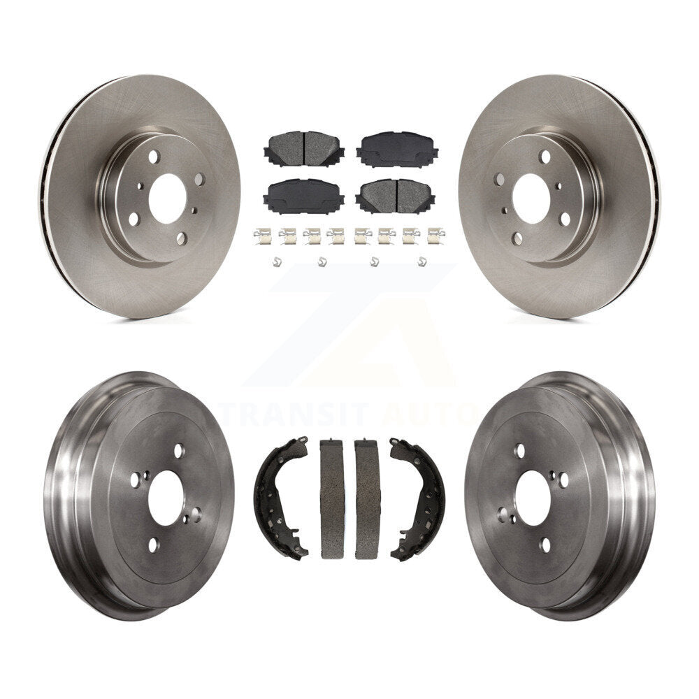 [Avant + Arrière] Kit de Disque et plaquette (semi-métallique) de frein pour 2012-2013 Toyota Yaris SE K8S-103234