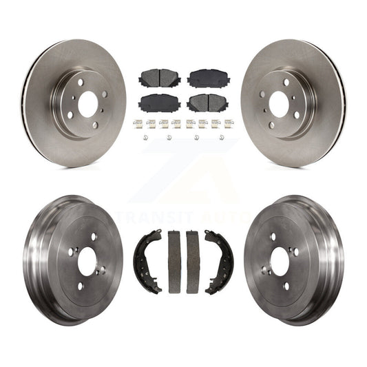 [Avant + Arrière] Kit de Disque et plaquette (semi-métallique) de frein pour 2012-2013 Toyota Yaris SE K8S-103234