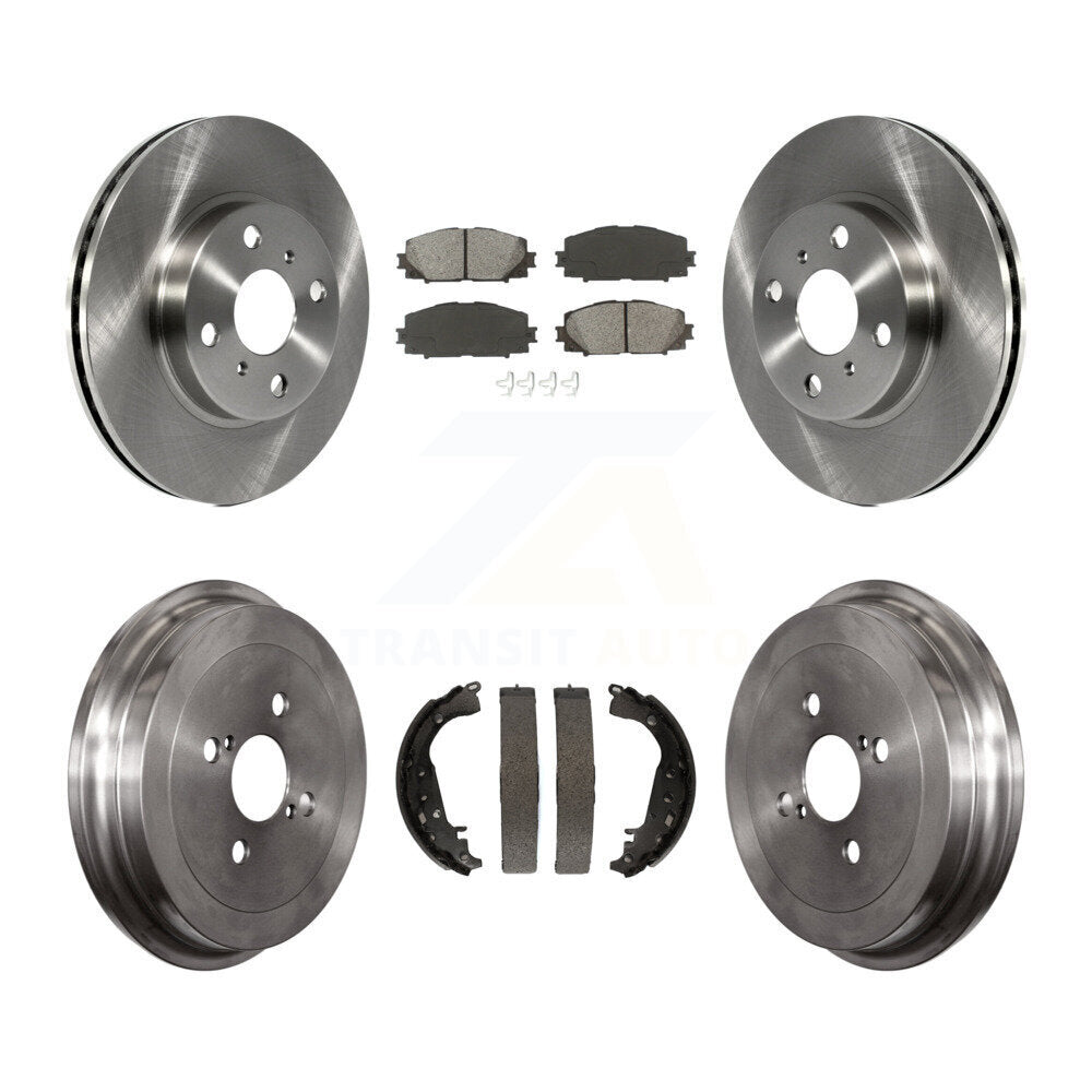 [Avant + Arrière] Kit de Disque et plaquette (semi-métallique) de frein pour Toyota Yaris K8S-103235