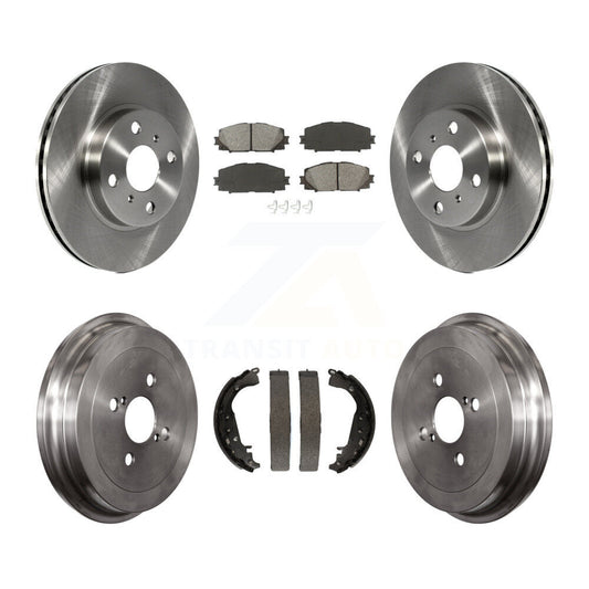 [Avant + Arrière] Kit de Disque et plaquette (semi-métallique) de frein pour Toyota Yaris K8S-103235