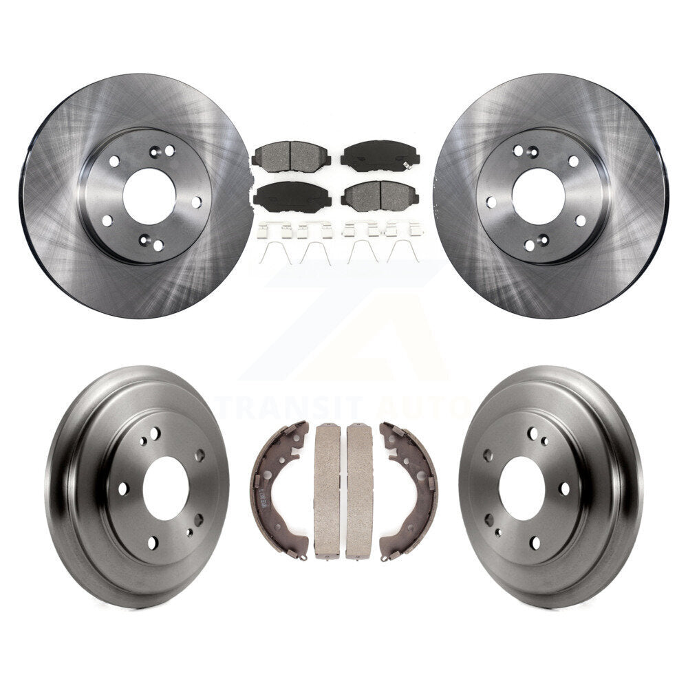 [Avant + Arrière] Kit de Disque et plaquette (semi-métallique) de frein pour Honda Civic K8S-103236