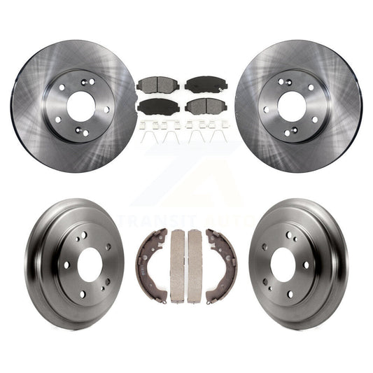 [Avant + Arrière] Kit de Disque et plaquette (semi-métallique) de frein pour Honda Civic K8S-103236