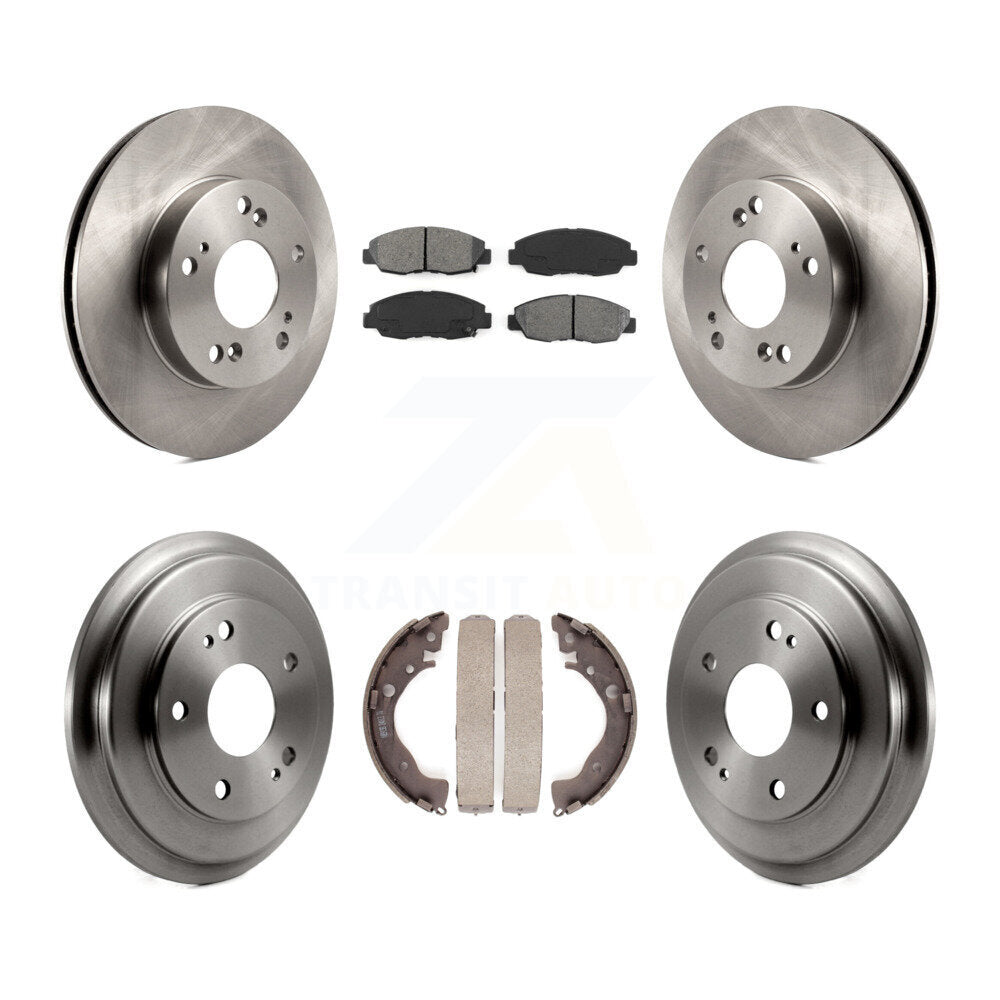 [Avant + Arrière] Kit de Disque et plaquette (semi-métallique) de frein pour Honda Civic K8S-103238