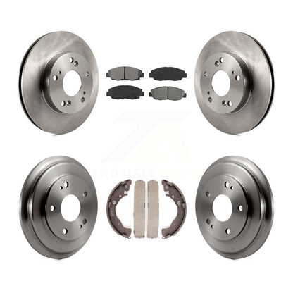 [Avant + Arrière] Kit de Disque et plaquette (semi-métallique) de frein pour Honda Civic K8S-103238