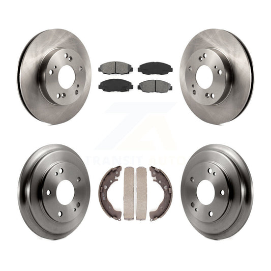 [Avant + Arrière] Kit de Disque et plaquette (semi-métallique) de frein pour Honda Civic K8S-103238