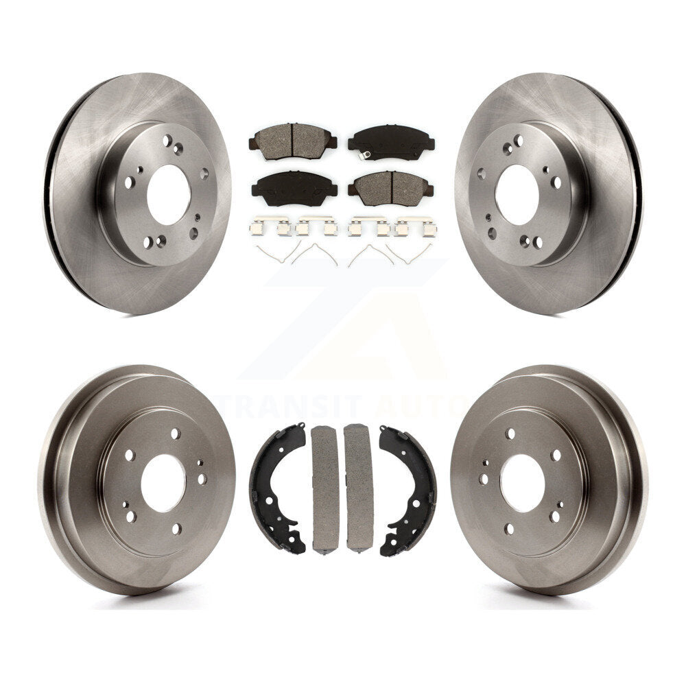 [Avant + Arrière] Kit de Disque et plaquette (semi-métallique) de frein pour Honda Civic K8S-103239