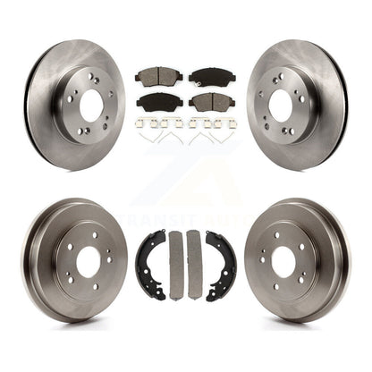 [Avant + Arrière] Kit de Disque et plaquette (semi-métallique) de frein pour Honda Civic K8S-103239